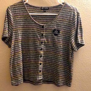 Cute not sorry shirt from hot topic size small